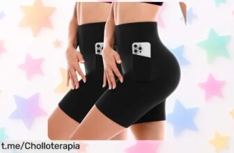 Increíble pack de 2 PANTALONES CORTOS DE CICLISMO SINOPHANT con bolsillos y cintura alta, ahora a precio rebajado para que siempre estés lista para tu próxima aventura.