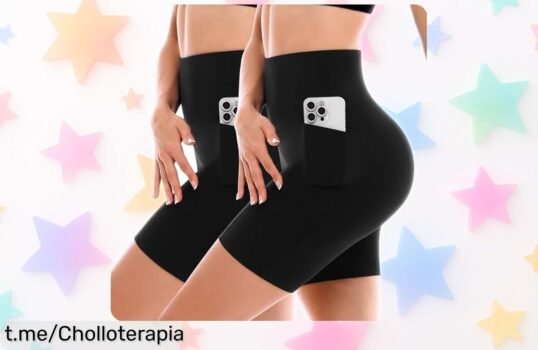 Increíble pack de 2 PANTALONES CORTOS DE CICLISMO SINOPHANT con bolsillos y cintura alta, ahora a precio rebajado para que siempre estés lista para tu próxima aventura.