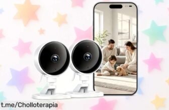 Increíble pack de 2 cámaras de vigilancia WiFi WOLFANG, seguridad a tu alcance con calidad 1080p y visión nocturna. ¡Actúa ya antes de que se acaben!