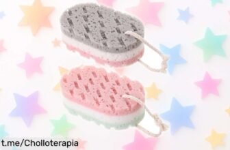 Increíble pack de 2 esponjas de baño lufa a precio loco, hacen mucha espuma y exfolian tu piel como nunca; ¡transforma tu ducha diaria en una experiencia refrescante ya!