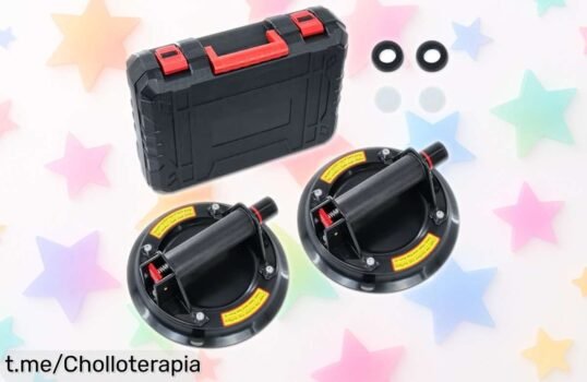 Increíble pack de 2 ventosas para cristal y azulejos que levantan hasta 200 kg a un precio de ganga, ¡no dejes pasar esta oportunidad única!