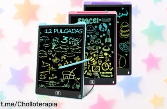 Increíble pack de 3 tabletas LCD Electight para dibujar y escribir: borrado instantáneo y bloquea tus creaciones. No te lo pierdas, ¡es el chollo que estabas esperando!