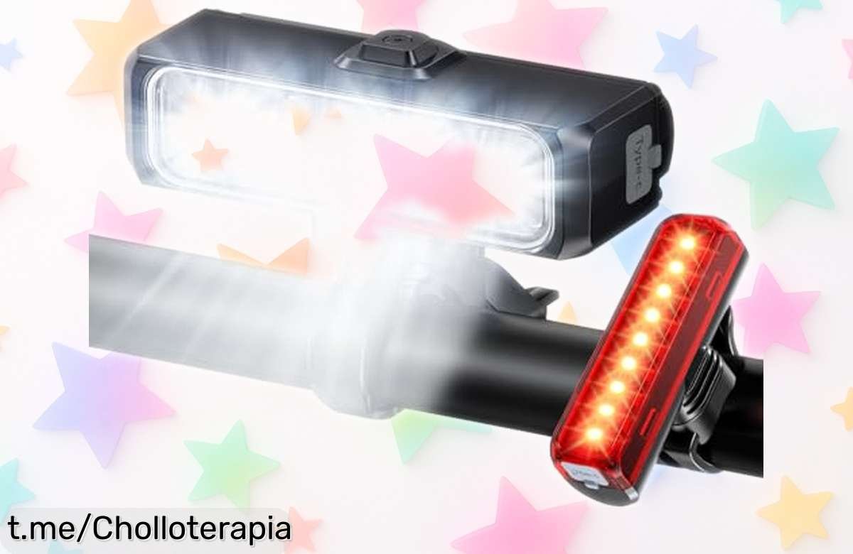 Increíble pack de luces para bicicleta delantera y trasera EOIWUY, ahora a precio loco: ¡sal a rodar con seguridad y destaca en la oscuridad!