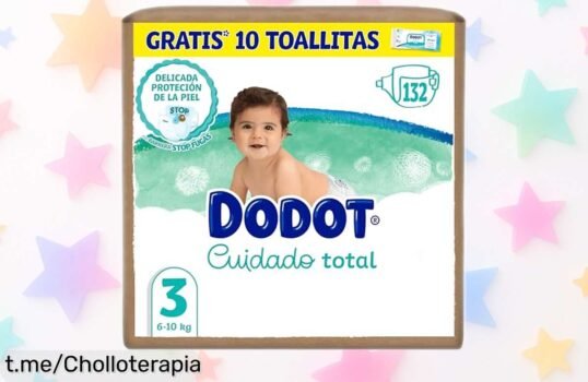 Increíble pack de pañales Dodot Cuidado Total con 132 unidades y toallitas gratis, rebajado para cuidar a tu pequeño como se merece. ¡Aprovecha esta oferta antes que desaparezca!