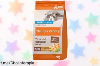 Increíble pienso mini junior Nature's Variety con pollo deshuesado, super chollo de 7 kg para el crecimiento y defensa de tu perro. ¡Corre y dale lo mejor a tu peludo compañero!