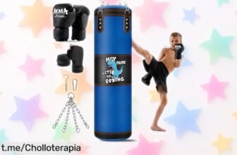 Increíble saco de boxeo infantil con set completo: diversión y entrenamiento para tus peques a un precio loco que no podrás dejar escapar. ¡Hazles sentir como campeones ya!