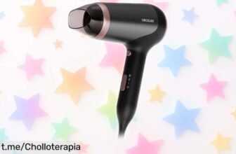 Increíble secador de pelo plegable Cecotec IoniCare Power&Travel, 2400 W y con precio loco: llévalo a todas partes y deslumbra con tu peinado cada vez que salgas.