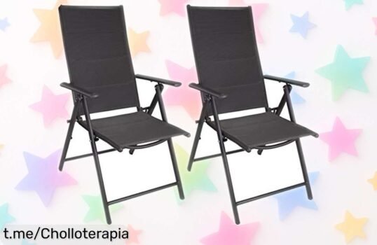 Increíble set de 2 sillas de jardín BRUBAKER Riva, ¡ahora a precio locazo! Dale un toque especial a tu terraza y disfruta cómodamente en cualquier posición.