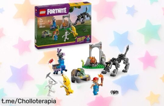 Increíble set de LEGO Fortnite Campamento de Banano con lobo y llama para aventuras épicas, ¡no te pierdas este ofertón que hará brillar sus ojos!