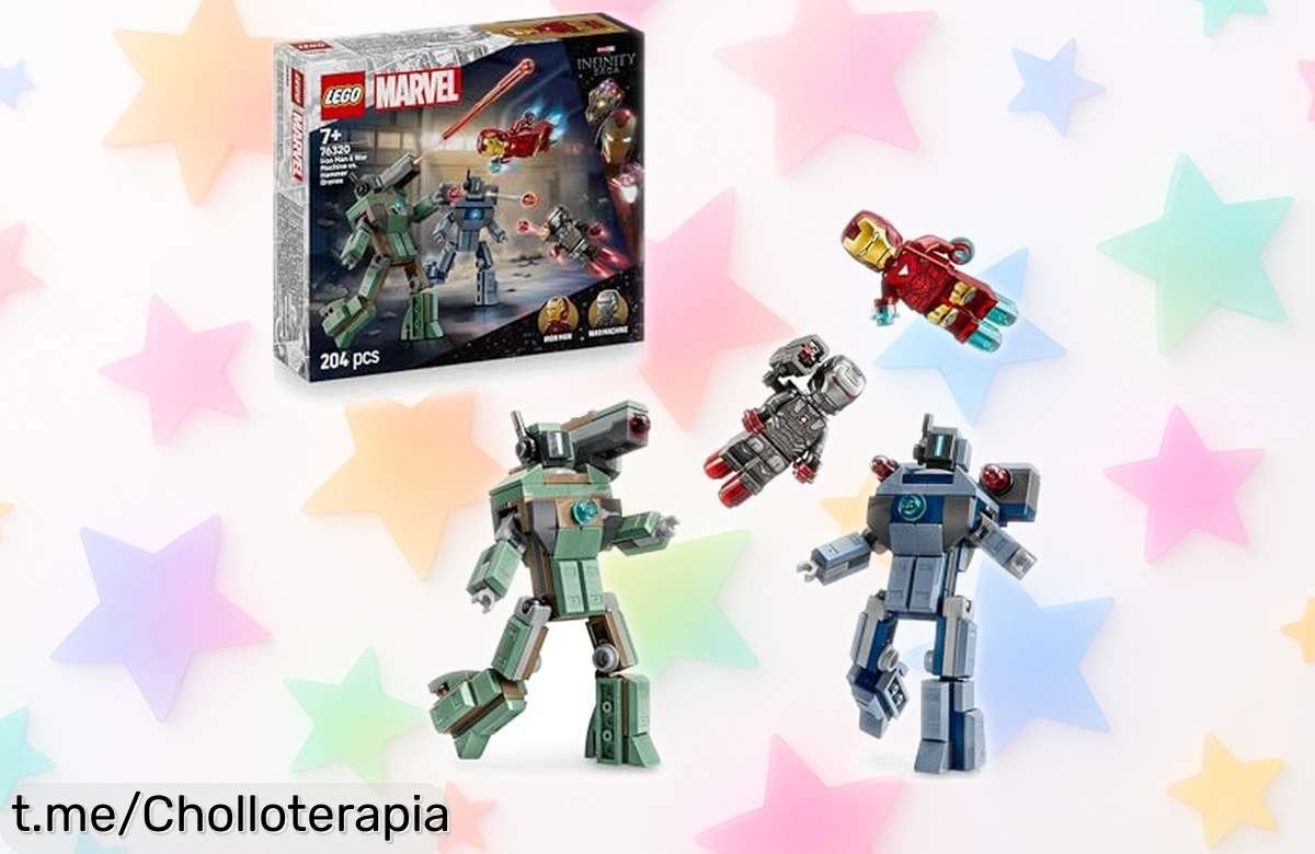 Increíble set de construcción LEGO de Marvel con Iron Man y Máquina de Guerra, ¡battallas épicas a un precio escandaloso que no te querrás perder!