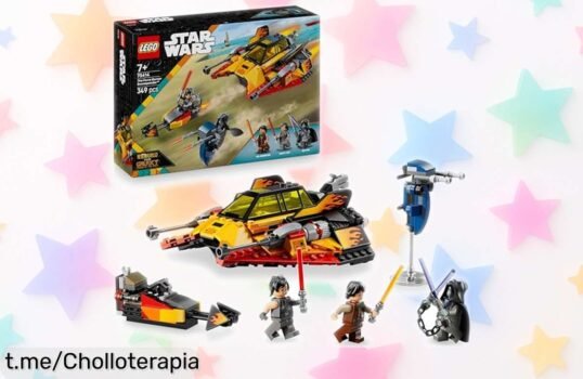 Increíble speeder de nieve LEGO Star Wars Force Burner 75414: ¡diseña batallas y vive la aventura con minifiguras, todo a un precio rebajado que vuela!