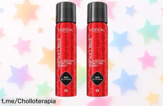 Increíble spray fijador de maquillaje L'Oréal Paris Infaillible 36h, pack de 2 unidades a precio de escándalo para lucir perfecta todo el día. ¡No te quedes sin él!