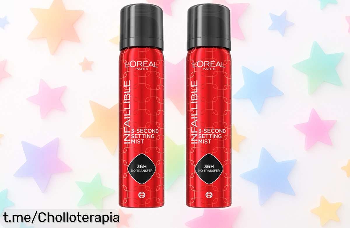Increíble spray fijador de maquillaje L’Oréal Paris Infaillible 36h, pack de 2 unidades a precio de escándalo para lucir perfecta todo el día. ¡No te quedes sin él!