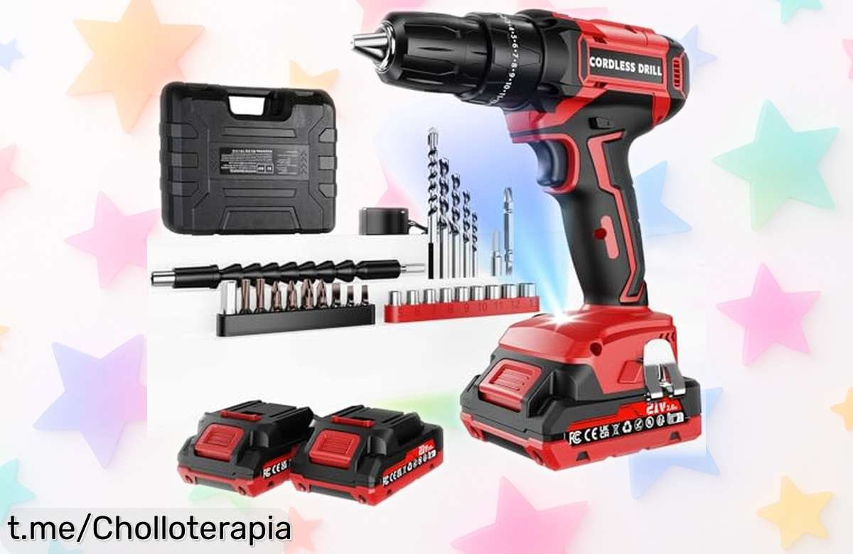 Increíble taladro percutor a batería 21V Olubfdh con pack de 2 baterías ¡Caída de precio brutal! Monta y perfora como un experto, no te lo pierdas. Escríbenos ya y hazlo tuyo.