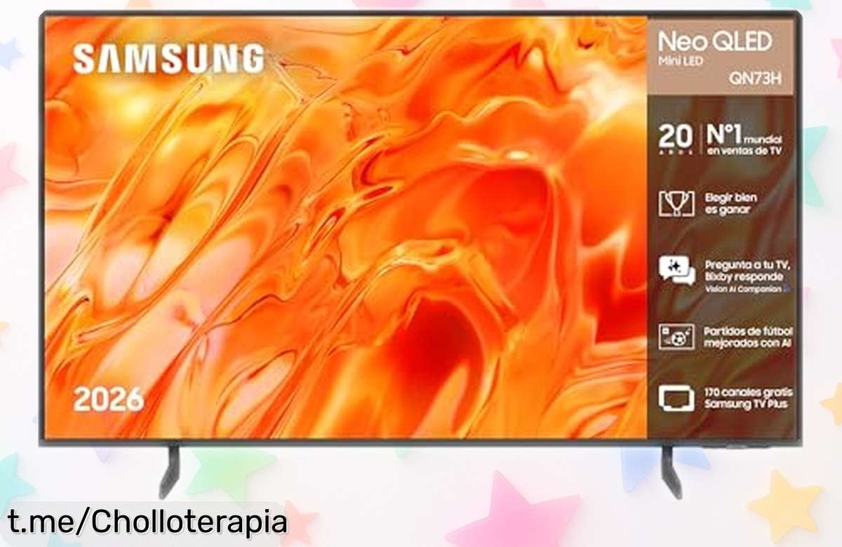 Increíble tele de 50 pulgadas Samsung Neo QLED QN73H 4K con imagen brutal y modo fútbol: consigue este chollo total antes de que se acabe la oferta.