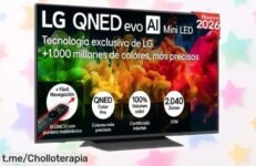 Increíble televisor 55 4K Ultra HD LG QNED evo a un precio de escándalo, ¡haz tu home cinema soñado y disfruta como nunca tus series! ¡No te quedes sin el tuyo!