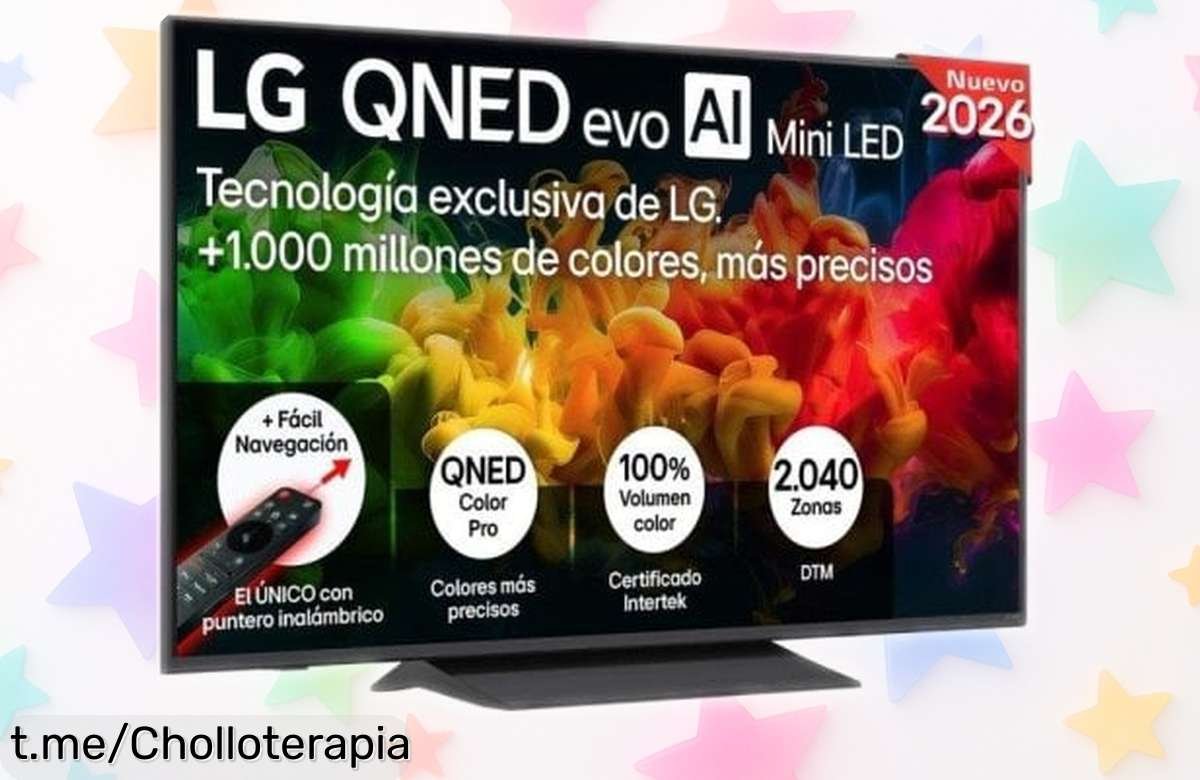 Increíble televisor 55 4K Ultra HD LG QNED evo a un precio de escándalo, ¡haz tu home cinema soñado y disfruta como nunca tus series! ¡No te quedes sin el tuyo!
