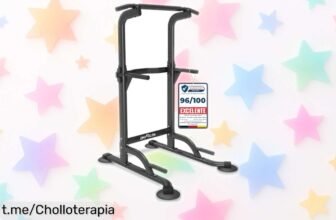 Increíble torre de dominadas y fondos DH FitLife ajustable, a un precio loco para entrenar en casa y conseguir tus metas sin que te ocupe todo el espacio. ¡Consíguela ya!