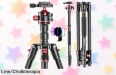 Increíble trípode profesional CAMBOFOTO de 188 cm con cabezal de bola y capacidad para soportar hasta 6 kg, ¡ahora a un precio increíble que no querrás dejar escapar!