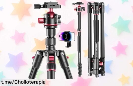 Increíble trípode profesional CAMBOFOTO de 188 cm con cabezal de bola y capacidad para soportar hasta 6 kg, ¡ahora a un precio increíble que no querrás dejar escapar!