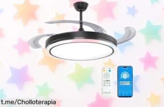 Increíble ventilador de techo LED con aspas retráctiles y control remoto para refrescar tu casa con estilo a un precio loco, no te quedes sin el tuyo ¡aprovéchalo ya!