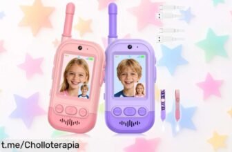Increíbles walkie talkies con videollamada Gofunly, ¡set de 2 recargables a un precio loco! Conéctate y juega a lo grande en cada aventura que compartas.