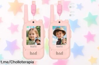 Increíbles walkie talkies infantiles Mafiti con videollamada: ¡habla y ve a tus amigos mientras juegas! Pack de 2, super chollo para diversión sin límites. ¡Hazte con ellos ya y vive la aventura!