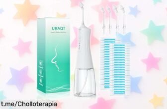 Irrigador nasal eléctrico URAQT con 40 sales y 4 boquillas: chollazo irresistible para respirar sin problemas, ¡aprovéchalo antes de que se agote!