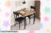 Juego de comedor de 3 piezas para 2 personas, mesa compacta y sillas acolchadas a un precio loco que te hará disfrutar cada desayuno. ¡No dejes pasar esta super oferta!