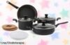 Juego de ollas y sartenes apilables Amazon Basics: ¡descuento brutal en 10 piezas con antiadherente para hacer cocina fácil y divertida! Aprovecha esta oferta única antes de que se agote.