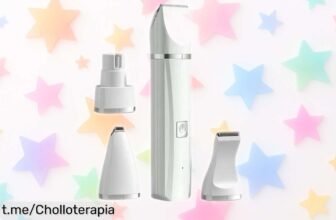 Kit de aseo para perros 4 en 1 con cortapelo inalámbrico silencioso, precio rebajado y fácil limpieza: el compañero ideal para cuidar a tu mascota sin complicaciones. ¡No te lo pierdas!