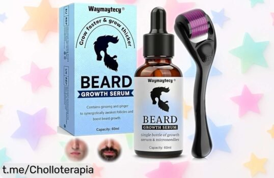 Kit de crecimiento Crece Barba: ¡Luce una barba densa y brillante con este super chollo! Aprovecha el precio rebajado y dale vida a tu estilo ahora mismo.