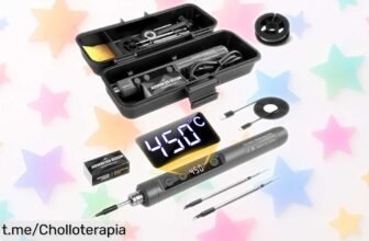Kit de soldador inalámbrico Flintronic con LCD y puntas para reparar lo que quieras, ¡descuento brutal en un ofertón imprescindible que no puedes dejar escapar!