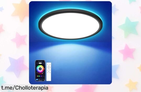 Lámpara LED de techo inteligente Hepside a precio loco: dale vida y emoción a tus espacios con un control fácil desde tu app o Alexa, ¡aprovéchala ya!