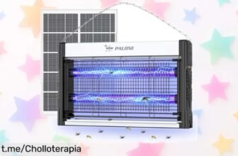 Lámpara antimosquitos solar PALONE: disfruta de tus noches al aire libre sin insectos y con un chollo que no puedes dejar pasar, ¡aplica el cupón ahora!