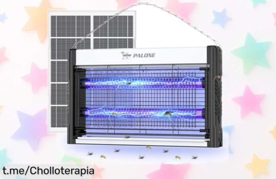 Lámpara antimosquitos solar PALONE: disfruta de tus noches al aire libre sin insectos y con un chollo que no puedes dejar pasar, ¡aplica el cupón ahora!