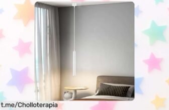 Lámpara colgante cilíndrica HOTUT con diseño moderno a precio de ganga: ilumina tu hogar y transforma cualquier rincón en un lugar cálido y acogedor, ¡aprovecha esta oferta que vuela!