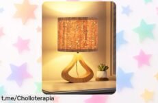 Lámpara de mesita LED en forma de botella EDISHINE, da un toque acogedor y ahora a precio de ganga que no querrás dejar escapar ¡Ilumina tus momentos!