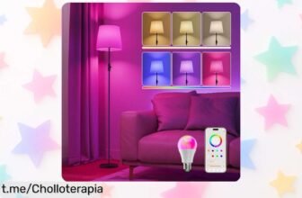 Lámpara de pie DUSKTEC con 16 millones de colores y control por app, dale vida a tu salón o setup gaming ¡chollazo total que no te puedes perder!