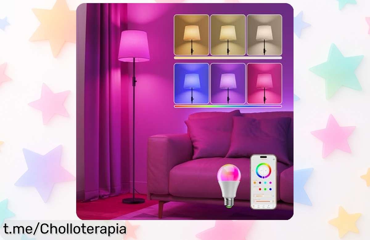 Lámpara de pie DUSKTEC con 16 millones de colores y control por app, dale vida a tu salón o setup gaming ¡chollazo total que no te puedes perder!