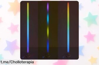 Lámpara de pie LED HOME DECO FACTORY para iluminar tu hogar con estilo y control remoto: una oportunidad increíble que transformará tus espacios en minutos.