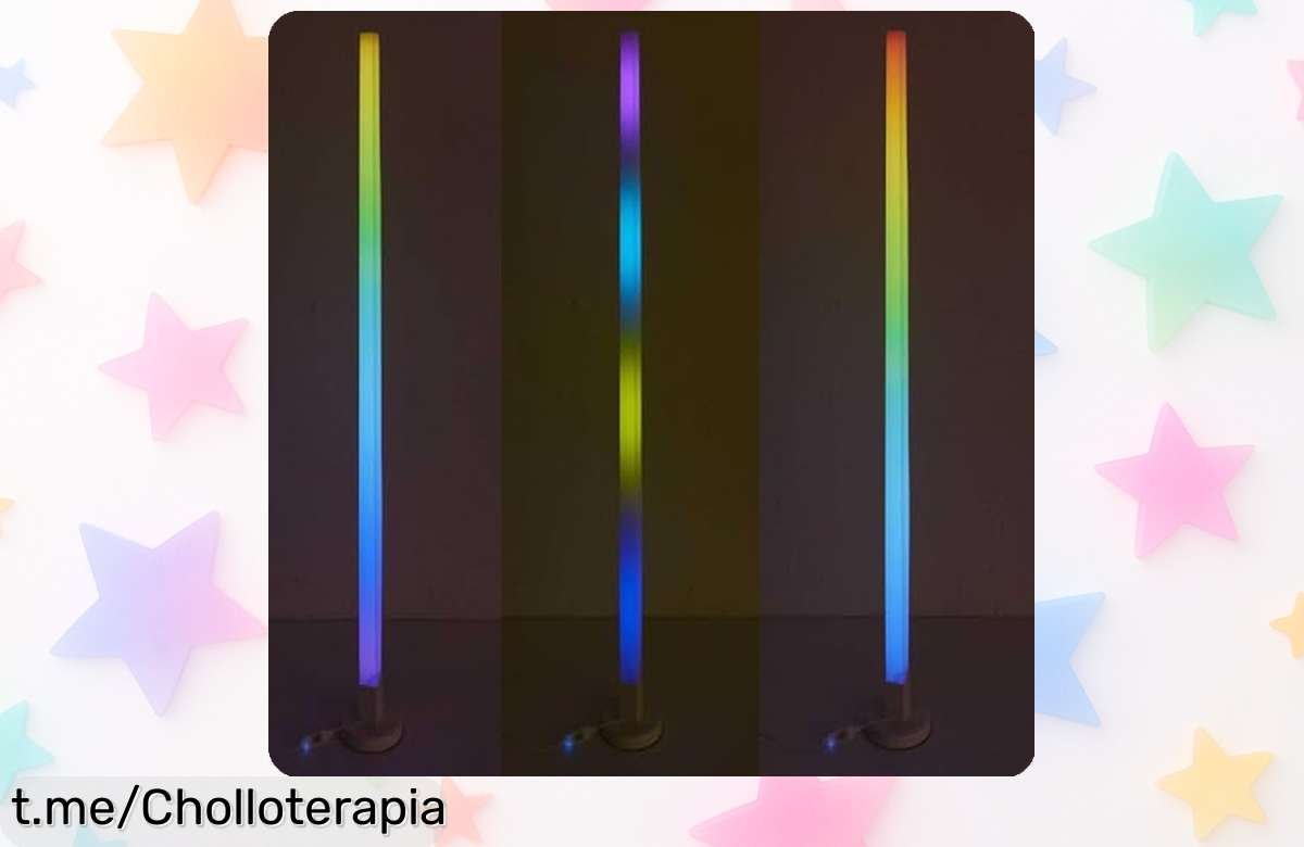 Lámpara de pie LED HOME DECO FACTORY para iluminar tu hogar con estilo y control remoto: una oportunidad increíble que transformará tus espacios en minutos.