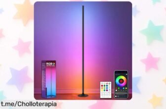 Lámpara de pie LED ONSTUY con 16 millones de colores y control por app a precio loco que transformará tu hogar en un lugar mágico, ¡aprovéchalo ya antes de que desaparezca!