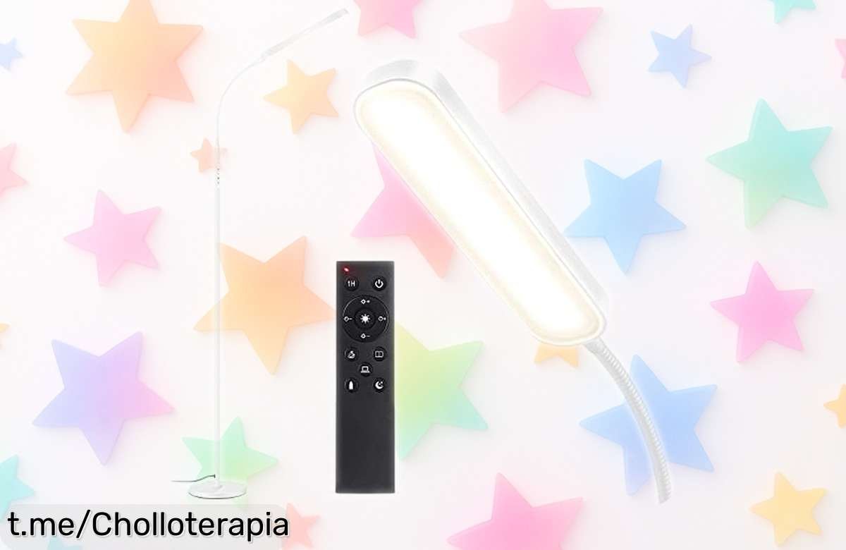 Lámpara de pie LED regulable OUTON, elegante y versátil que transformará tu hogar; aprovecha esta oferta increíble antes de que se acabe. ¡Ilumina tus momentos felices ahora!