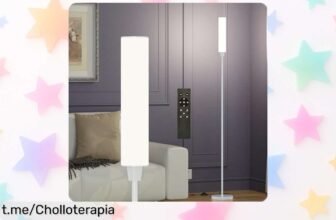 Lámpara de pie PekiPe con control remoto y brillo ajustable, perfecta para cualquier rincón; ¡aprovecha este precio de escándalo antes que se agote!