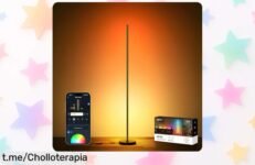 Lámpara de pie RGB NEEWER NF04 con 16 millones de colores que transforma tu salón al instante, ¡hazlo ahora y disfruta un ambiente único en casa!