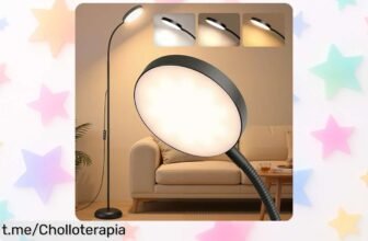Lámpara de pie VASAGLE LFL017BD02 con luz ajustable y mando a distancia: ¡aprovecha este chollazo que hará brillar tus noches!