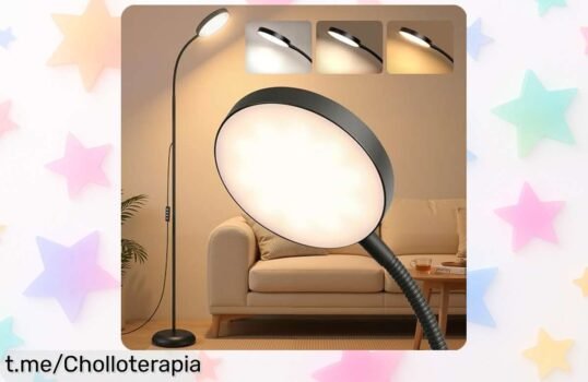Lámpara de pie VASAGLE LFL017BD02 con luz ajustable y mando a distancia: ¡aprovecha este chollazo que hará brillar tus noches!