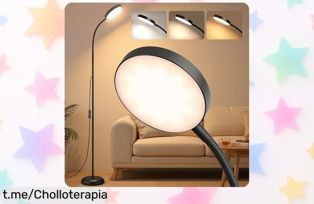 Lámpara de pie VASAGLE LFL017BD02 con luz ajustable y mando a distancia: ¡aprovecha este chollazo que hará brillar tus noches!