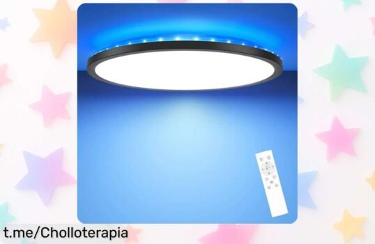Lámpara de techo LED Hepside que cambia todo: 6 modos RGB y brillo regulable a un precio increíble ¡no te lo pierdas! Dale una nueva vida a tu hogar hoy mismo.